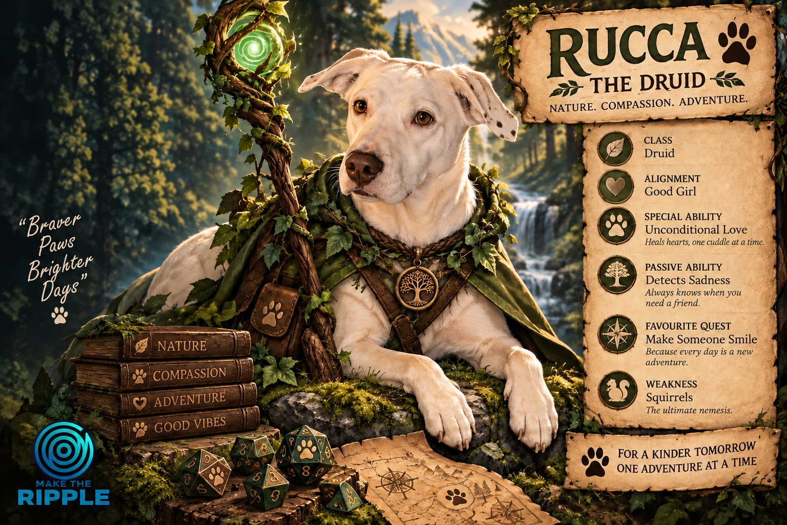 Rucca — The Druid adventurer card